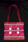 handbag with beads