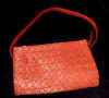 woman beaded purse