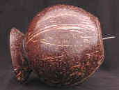 coconut shell candle holder