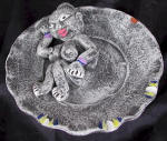 clay ashtray painted ashtray by art export bali indonesia