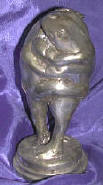 Silver Plated Bronze Frog 