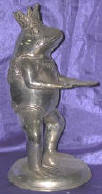 Silver Plated Bronze Frog 