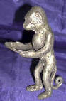 Silver Plated Bronze Monkey 