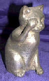 Silver Plated Bronze Cat