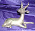 Silver Plated Bronze Deer 