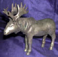 Silver Plated Bronze Moose