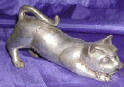 Silver Plated Bronze Cat 