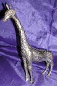 Silver Plated Bronze Giraffe