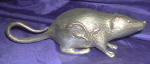 Silver Plated Bronze Rat