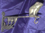 Silver Plated Bronze Frog Wall Hanger