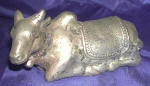 Silver Plated Bronze Cow