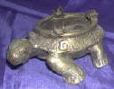 Silver Plated Bronze Turtle Ashtray 