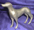 Silver Plated Bronze Dog