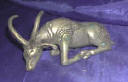 Silver Plated Bronze Antelope