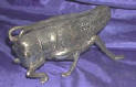 Silver Plated Bronze Grasshopper