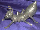 Silver Plated Bronze Ant