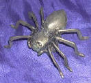 Silver Plated Bronze Spider