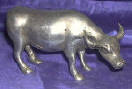 Silver Plated Bronze Cow / Bull