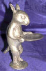 Silver Plated Bronze Bunny Rabbit