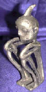 Silver Plated Bronze Human Form  Primitive