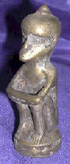 Silver Plated Bronze Human Form  Primitive