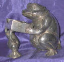 Silver Plated Bronze Frog