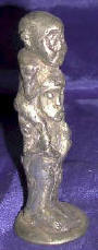 Silver Plated Bronze Human Form Primitive