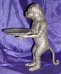 Silver Plated Bronze Monkey