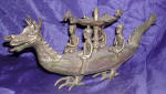 Silver Plated Bronze Dragon Boat 