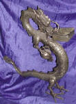 Silver Plated Bronze Dragon Card Holder