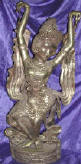 Silver Plated Bronze Bali Dancer Human Form 