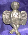 Silver Plated Bronze Human Form Angel 