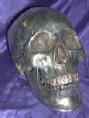 Silver Plated Bronze Skull