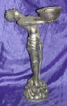 Silver Plated Bronze Human Form Lamp