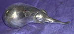 Silver Plated Bronze Eggplant