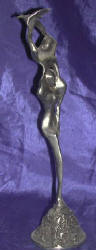 Silver Plated Bronze Human Form Abstract