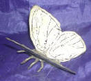 Silver Plated Bronze Butterfly 