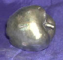 Silver Plated Bronze Apple Fruit