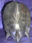 Silver Plated Bronze Human Form Mask