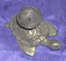 Silver Plated Bronze Turtle Candle Holder