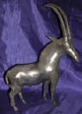Silver Plated Bronze Antelope