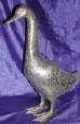 Silver Plated Bronze Duck