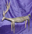 Silver Plated Bronze Deer