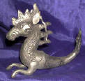 Silver Plated Bronze Horse Container