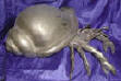Silver Plated Bronze Hermit Crab Sculpture