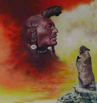 painting paint american indian acrylic paintings Indians 