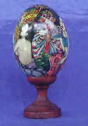 painted egg, egg shell handicraft, easter egg, art export, bali, indonesia