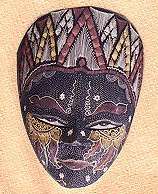 wood theater masks bali indonesia art export