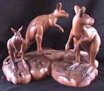 kangaroo, kangaroo wood carving, art, bali indonesia