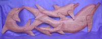 dolphin panel wood carving by art export bali indonesia